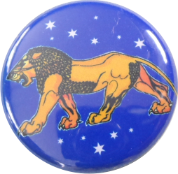 zodiak Lion badge stars